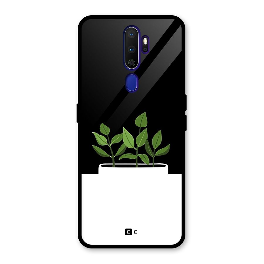 Beautiful Plant Pot Minimalistic Glass Back Case for Oppo A9 (2020)