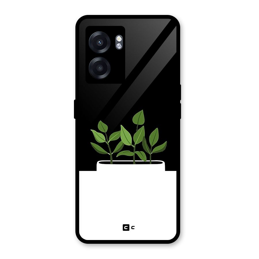 Beautiful Plant Pot Minimalistic Glass Back Case for Realme Narzo 50 5G