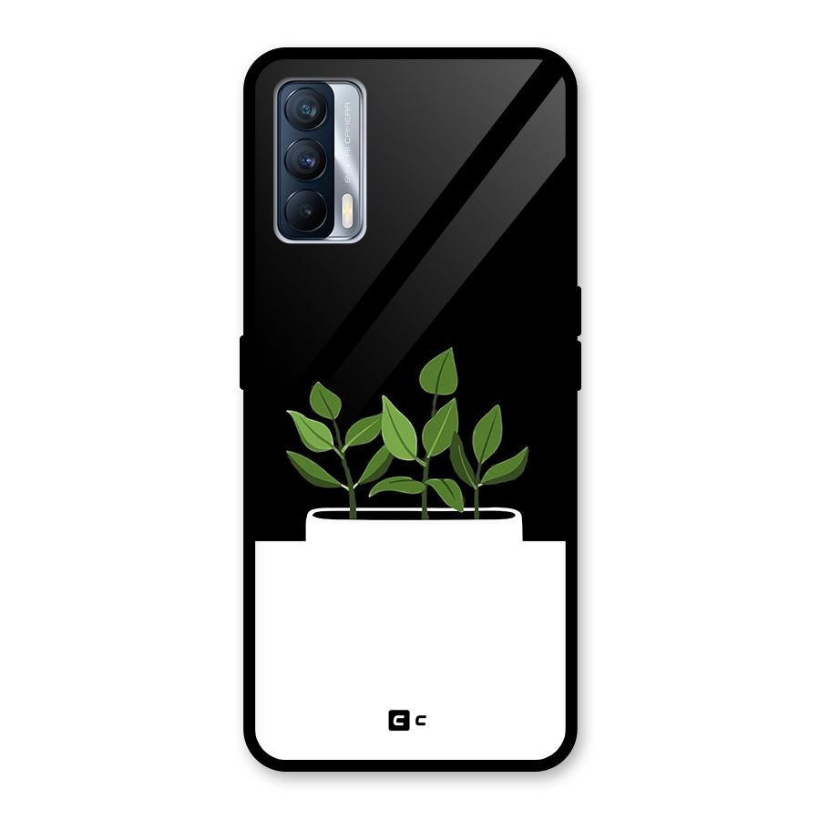Beautiful Plant Pot Minimalistic Glass Back Case for Realme X7