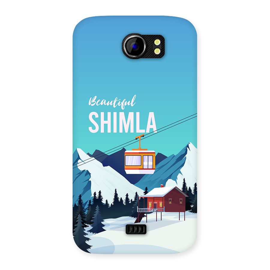 Beautiful Shimla Back Case for Canvas 2 A110
