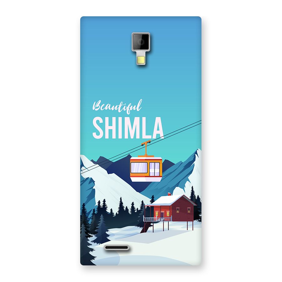Beautiful Shimla Back Case for Canvas Xpress A99