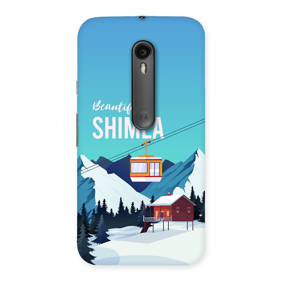 Beautiful Shimla Back Case for Moto G3