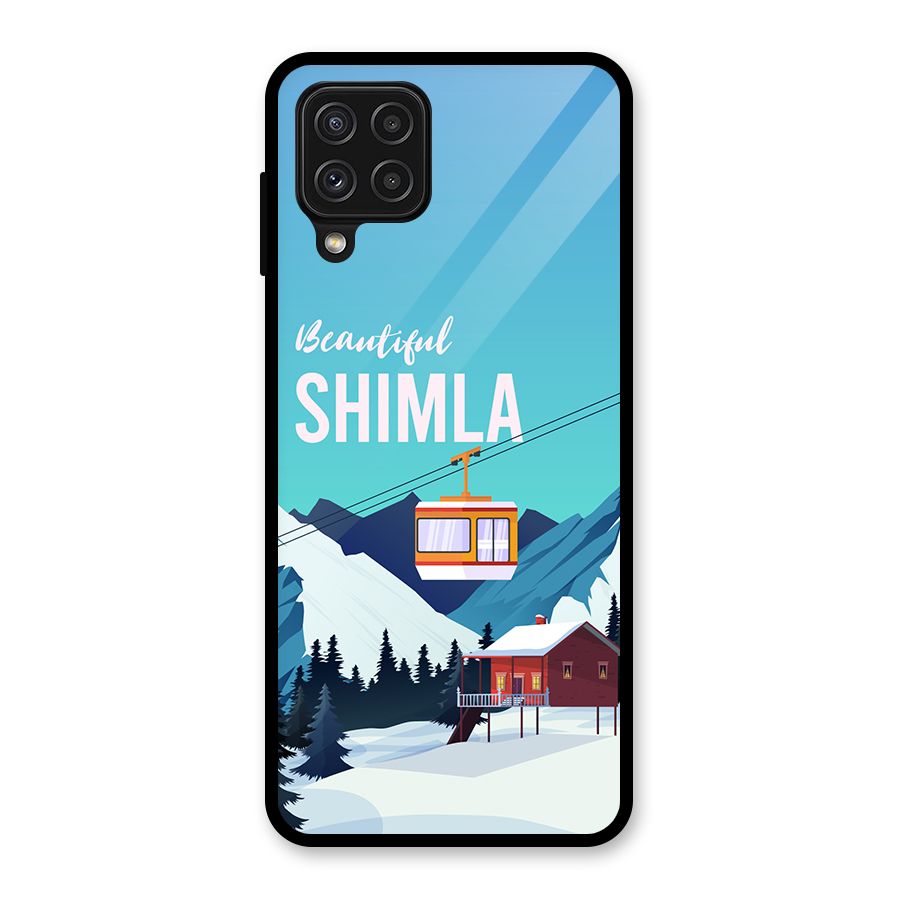 Beautiful Shimla Glass Back Case for Galaxy A22 4G