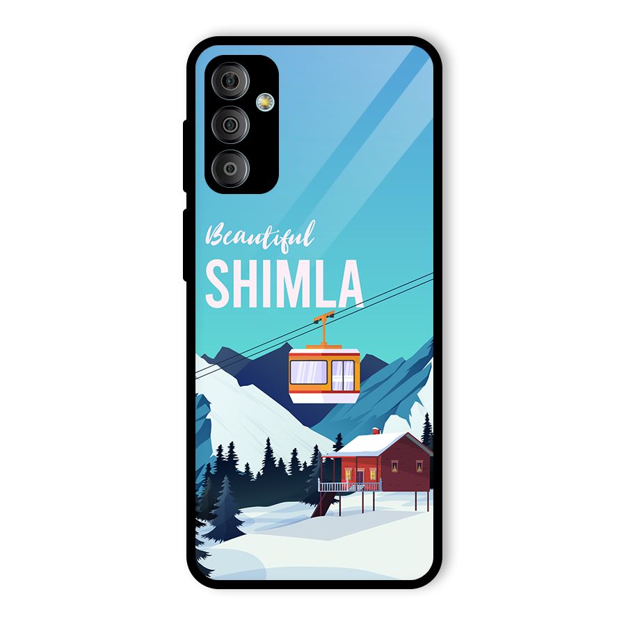 Beautiful Shimla Glass Back Case for Galaxy F23