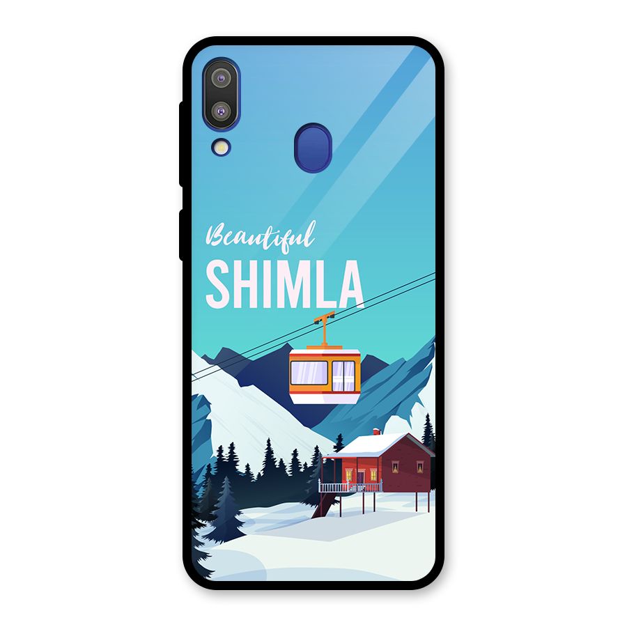 Beautiful Shimla Glass Back Case for Galaxy M20