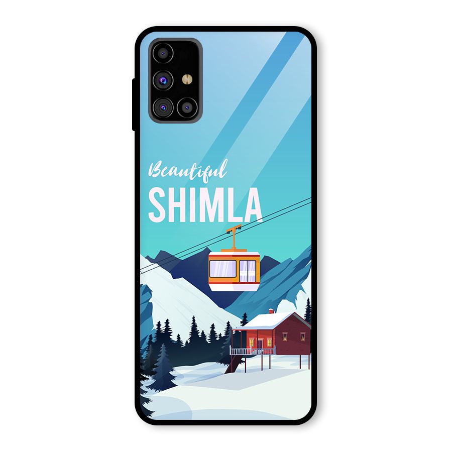 Beautiful Shimla Glass Back Case for Galaxy M31s