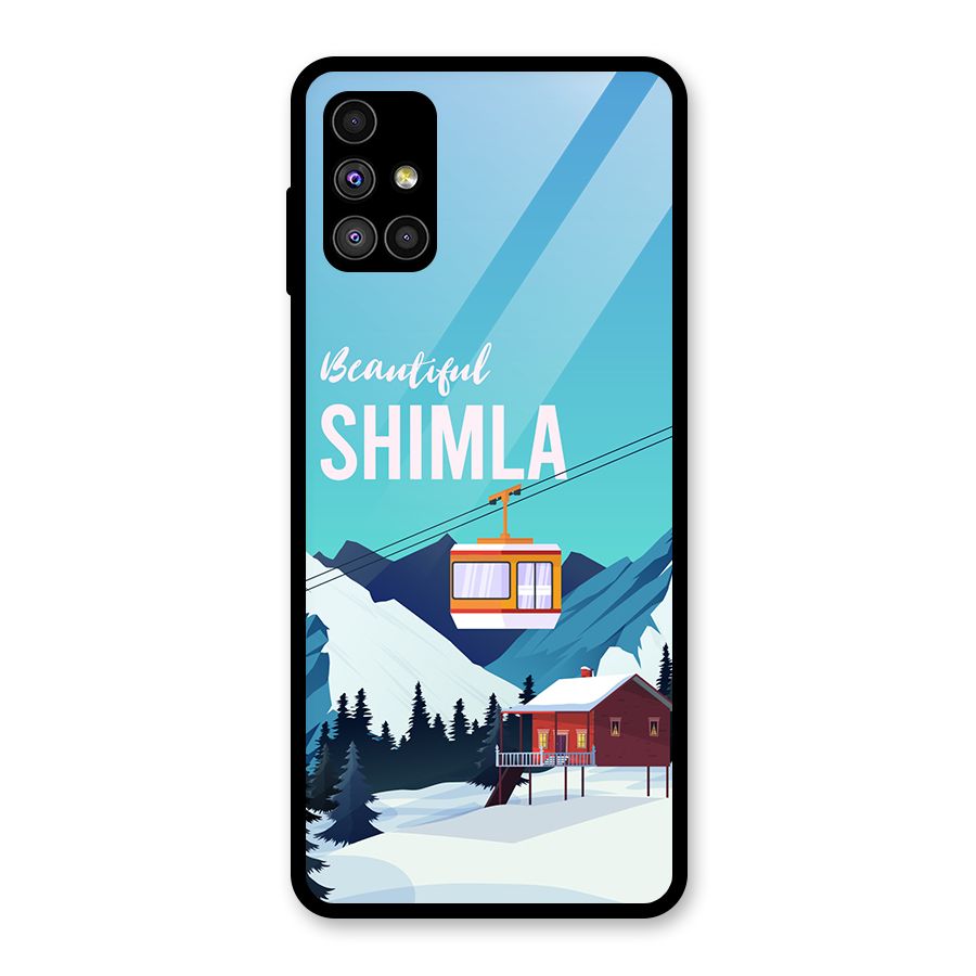 Beautiful Shimla Glass Back Case for Galaxy M51