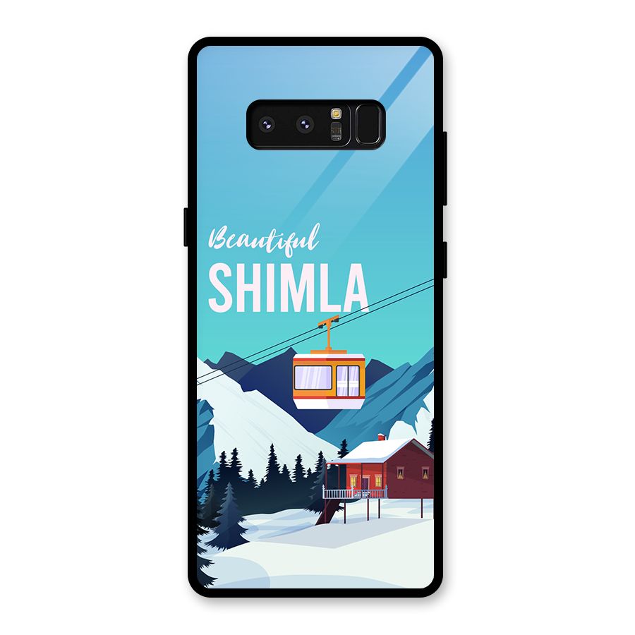 Beautiful Shimla Glass Back Case for Galaxy Note 8
