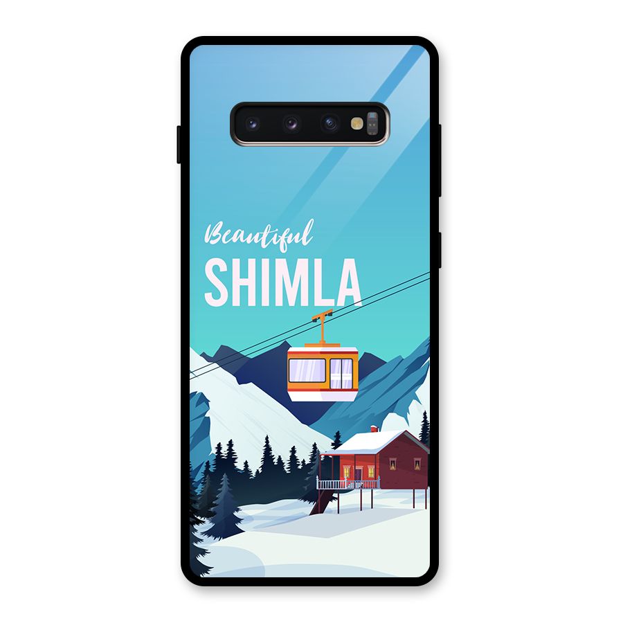 Beautiful Shimla Glass Back Case for Galaxy S10 Plus