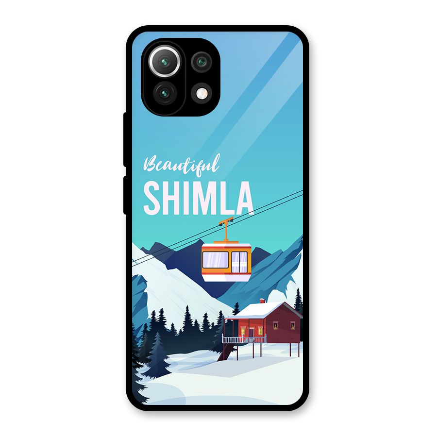 Beautiful Shimla Glass Back Case for Mi 11 Lite