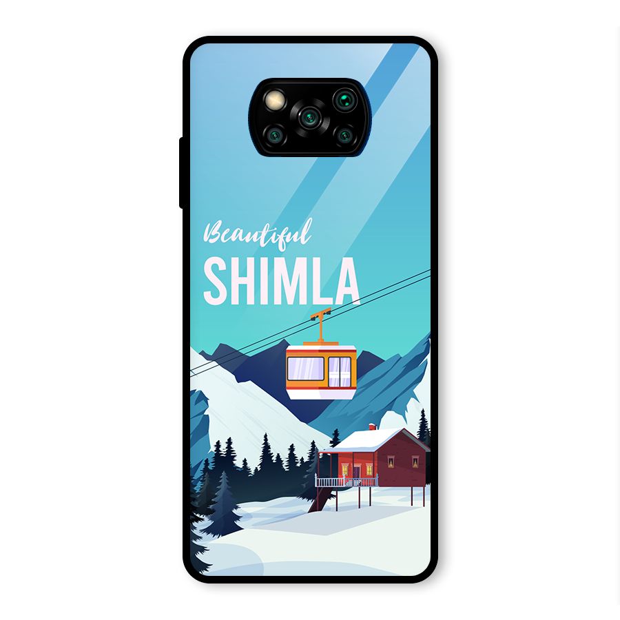 Beautiful Shimla Glass Back Case for Poco X3 Pro