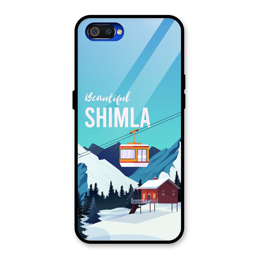 Beautiful Shimla Glass Back Case for Realme C2
