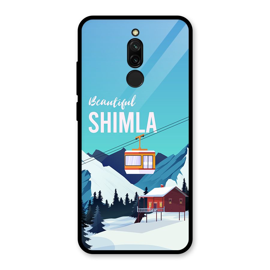 Beautiful Shimla Glass Back Case for Redmi 8