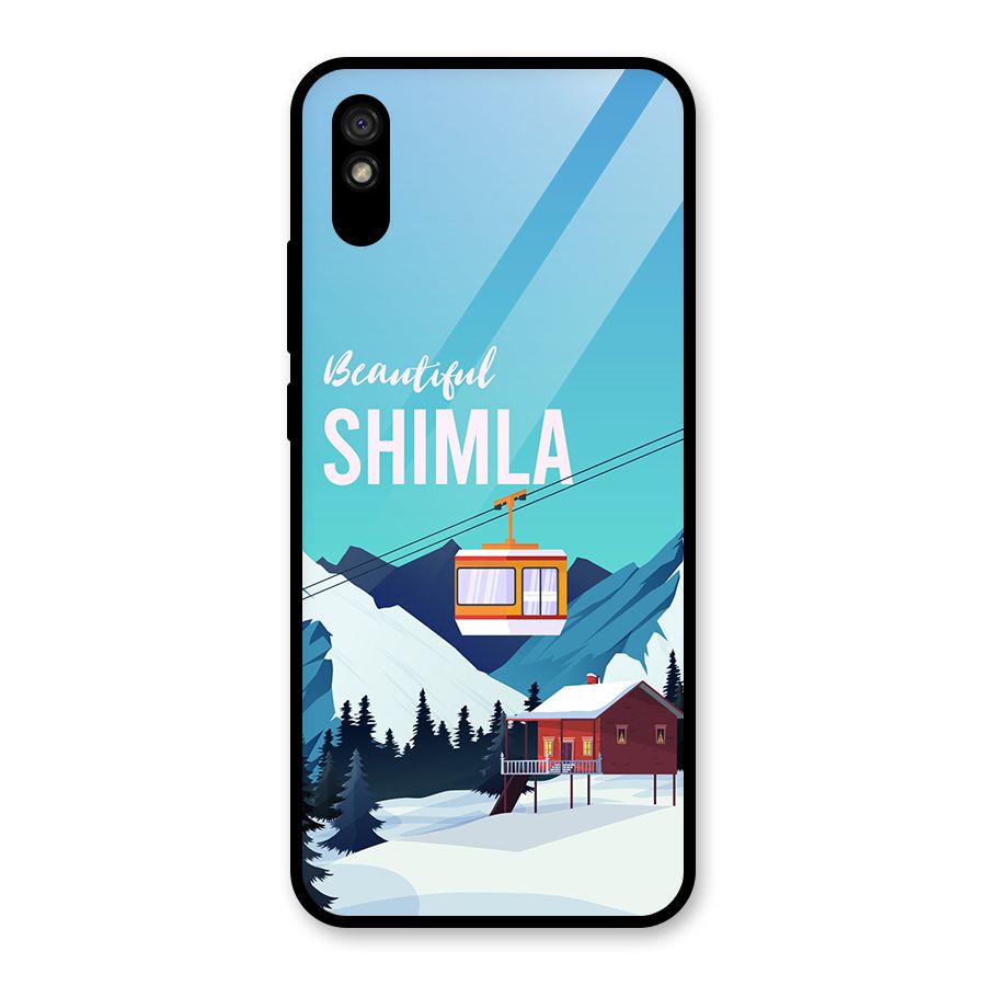 Beautiful Shimla Glass Back Case for Redmi 9A