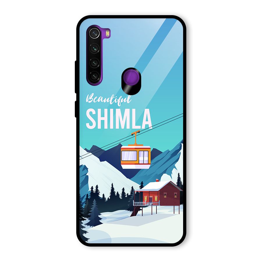 Beautiful Shimla Glass Back Case for Redmi Note 8