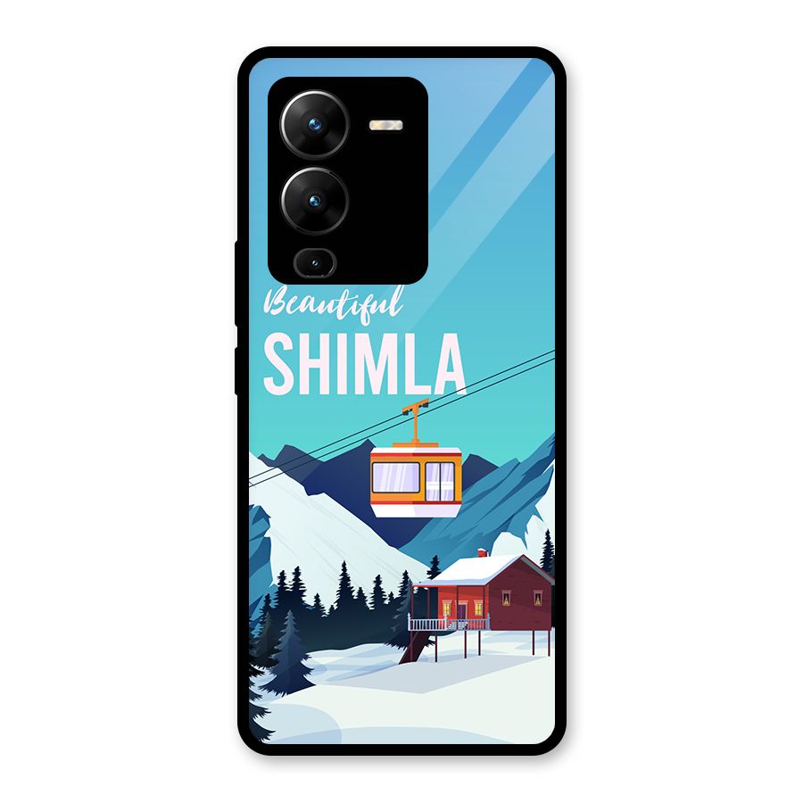 Beautiful Shimla Glass Back Case for Vivo V25 Pro