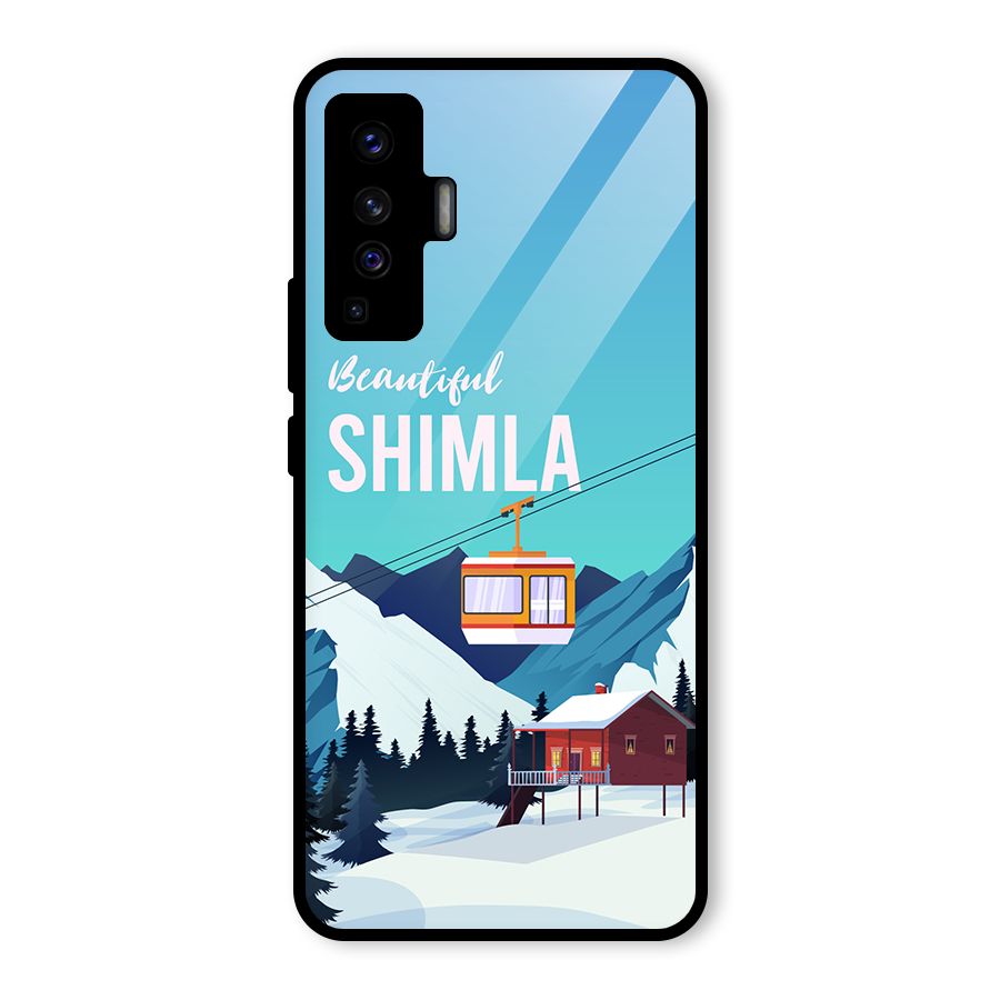 Beautiful Shimla Glass Back Case for Vivo X50