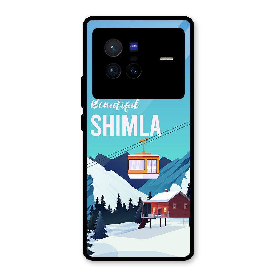 Beautiful Shimla Glass Back Case for Vivo X80