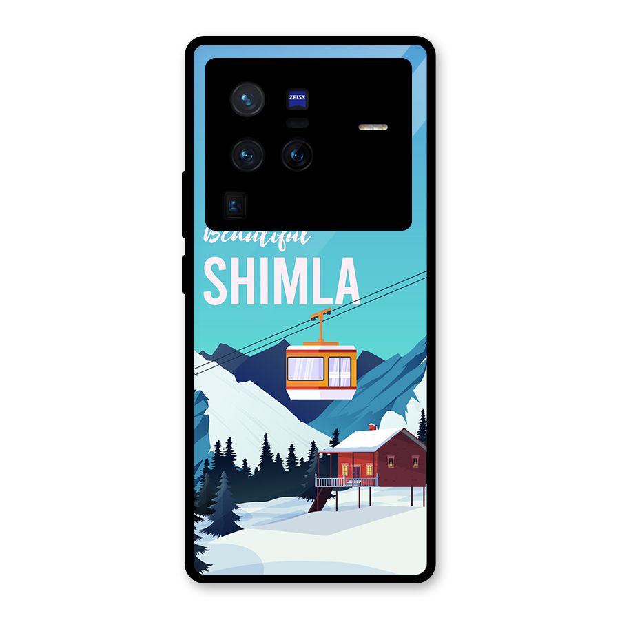 Beautiful Shimla Glass Back Case for Vivo X80 Pro