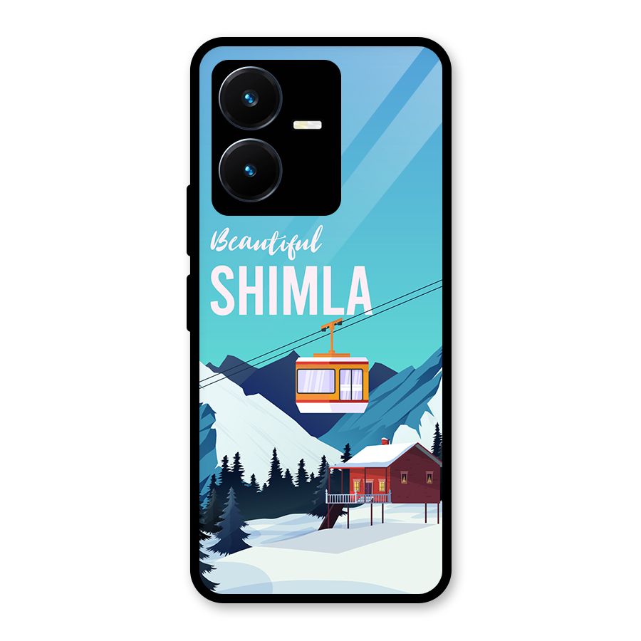 Beautiful Shimla Glass Back Case for Vivo Y22