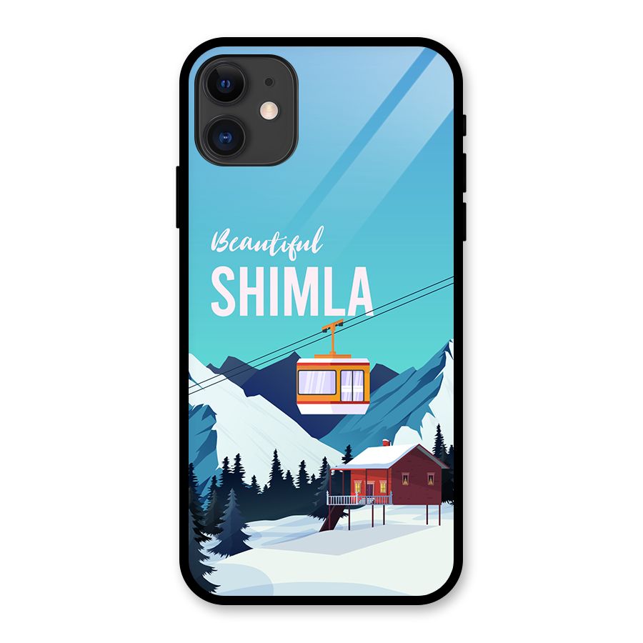 Beautiful Shimla Glass Back Case for iPhone 11