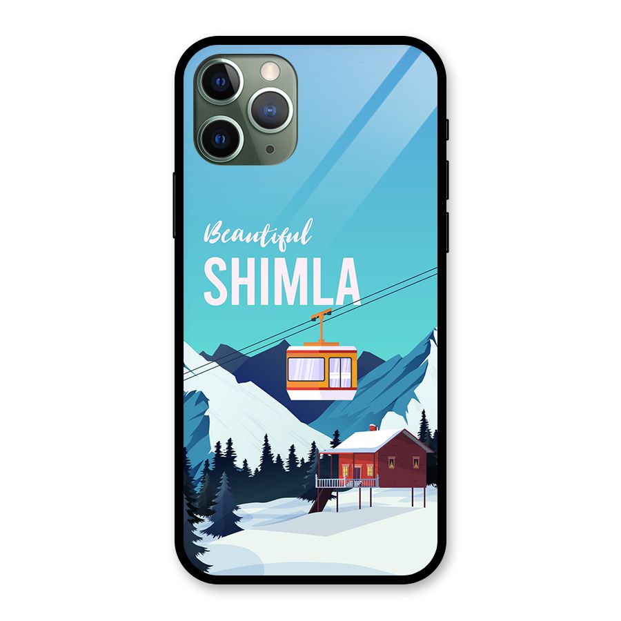 Beautiful Shimla Glass Back Case for iPhone 11 Pro