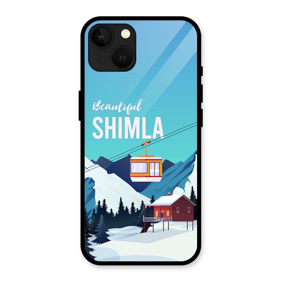 Beautiful Shimla Glass Back Case for iPhone 13