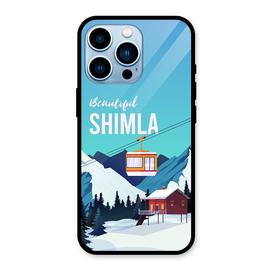 Beautiful Shimla Glass Back Case for iPhone 13 Pro
