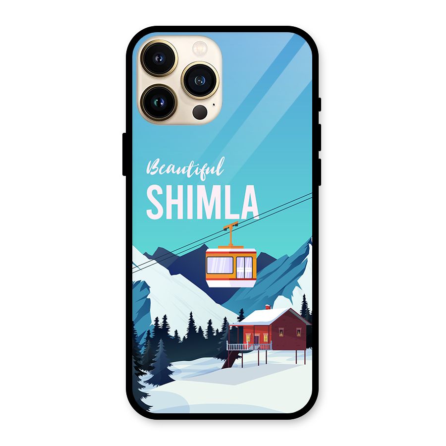 Beautiful Shimla Glass Back Case for iPhone 13 Pro Max