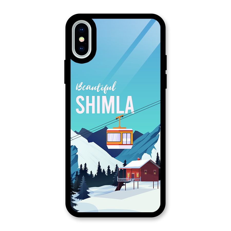 Beautiful Shimla Glass Back Case for iPhone X