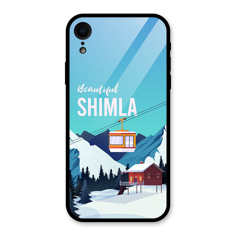 Beautiful Shimla Glass Back Case for iPhone XR