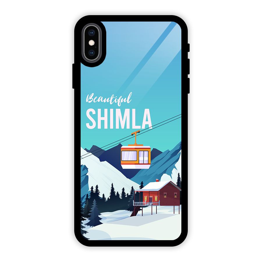 Beautiful Shimla Glass Back Case for iPhone XS Max