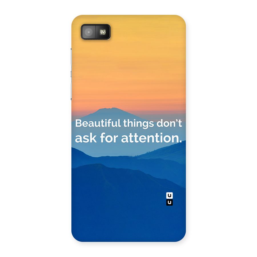 Beautiful Things Quote Back Case for Blackberry Z10