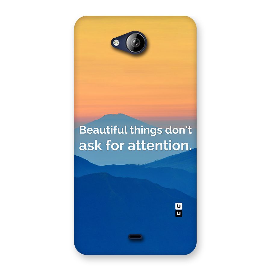 Beautiful Things Quote Back Case for Canvas Play Q355