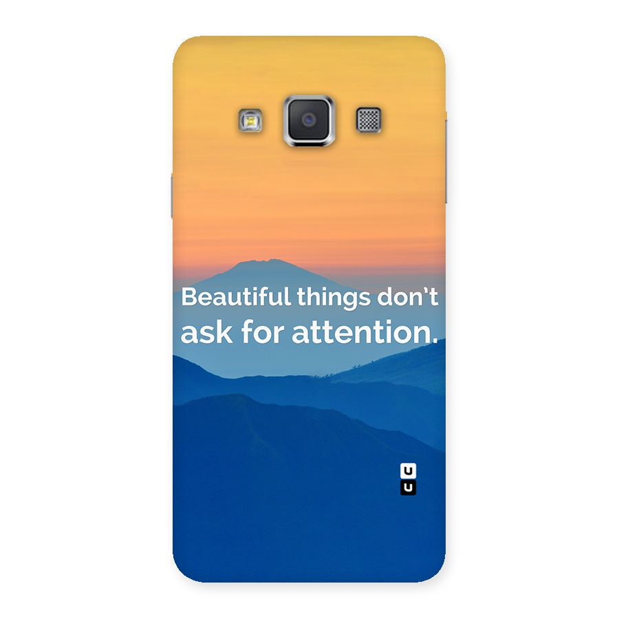 Beautiful Things Quote Back Case for Galaxy A3
