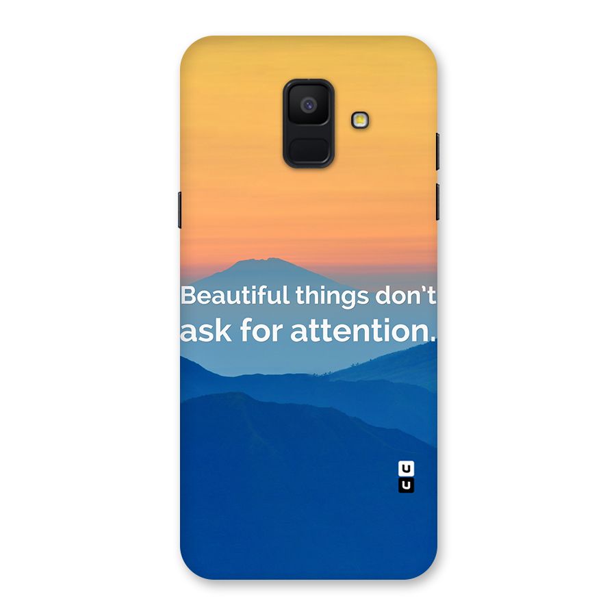 Beautiful Things Quote Back Case for Galaxy A6 (2018)
