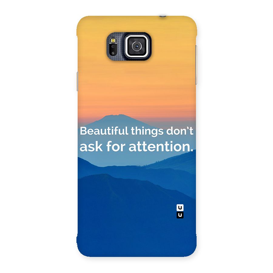 Beautiful Things Quote Back Case for Galaxy Alpha