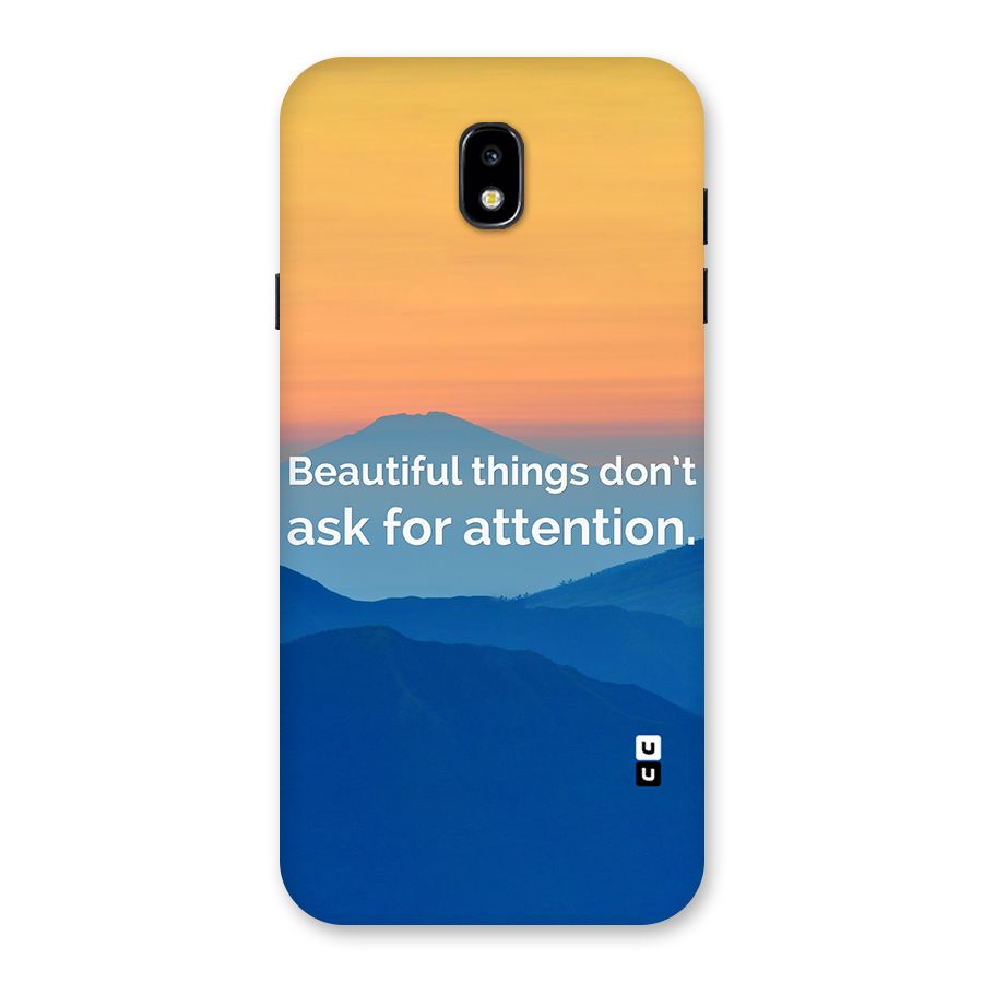 Beautiful Things Quote Back Case for Galaxy J7 Pro