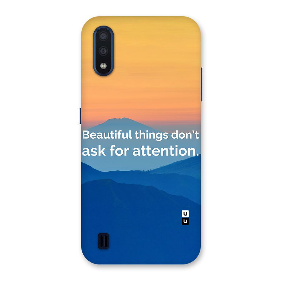 Beautiful Things Quote Back Case for Galaxy M01