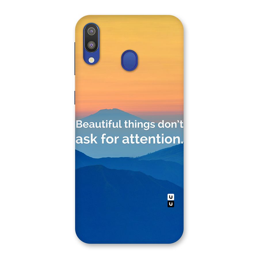 Beautiful Things Quote Back Case for Galaxy M20