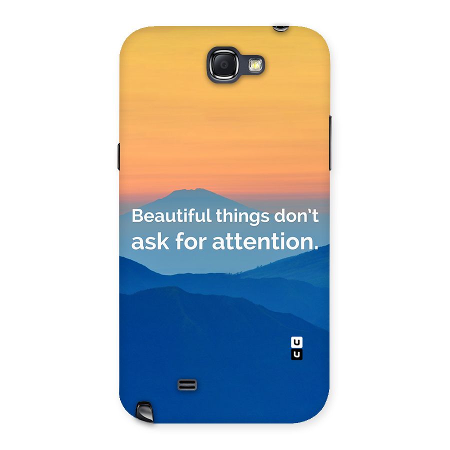 Beautiful Things Quote Back Case for Galaxy Note 2
