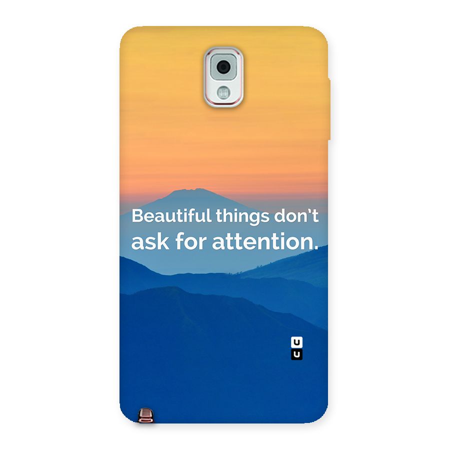 Beautiful Things Quote Back Case for Galaxy Note 3