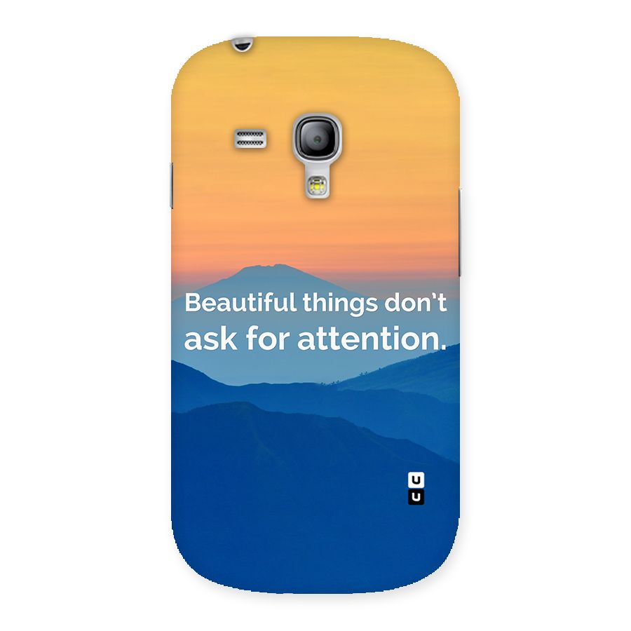 Beautiful Things Quote Back Case for Galaxy S3 Mini