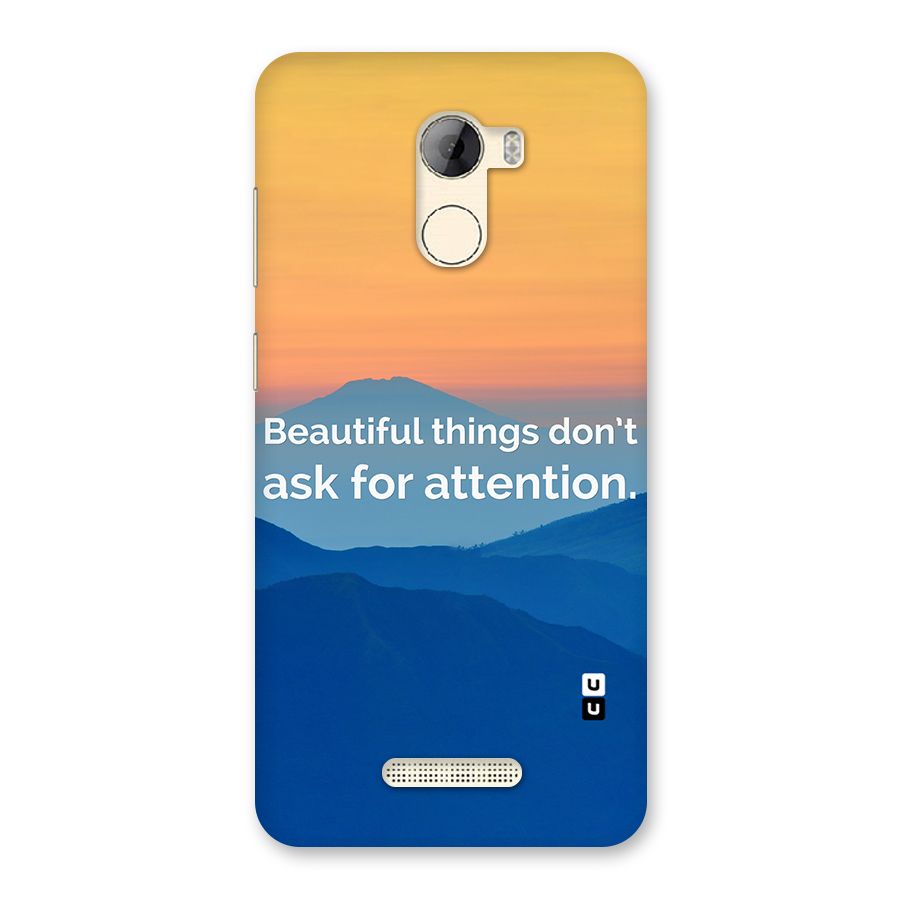 Beautiful Things Quote Back Case for Gionee A1 LIte