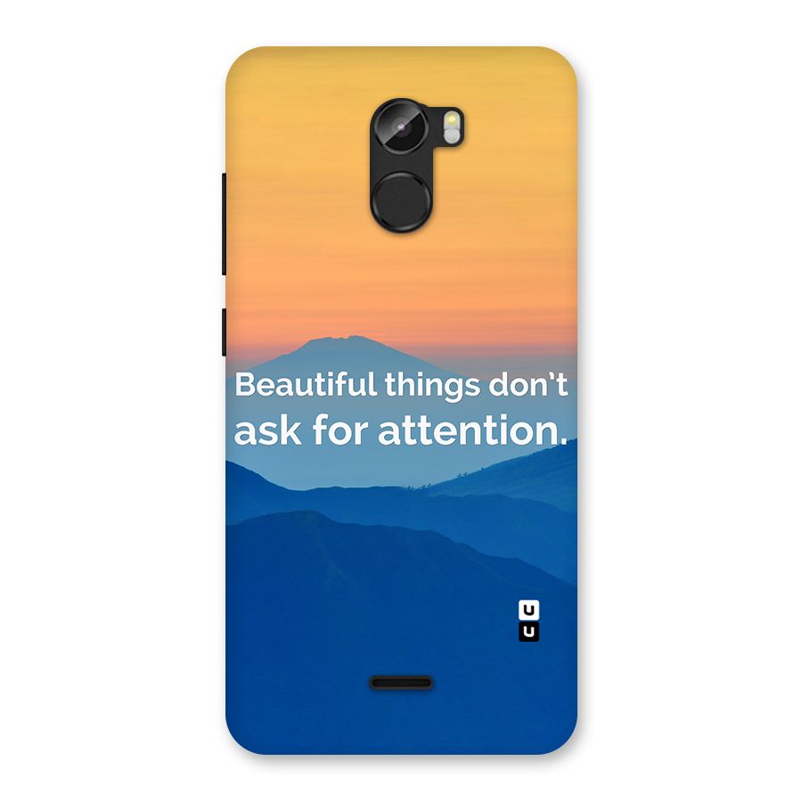 Beautiful Things Quote Back Case for Gionee X1