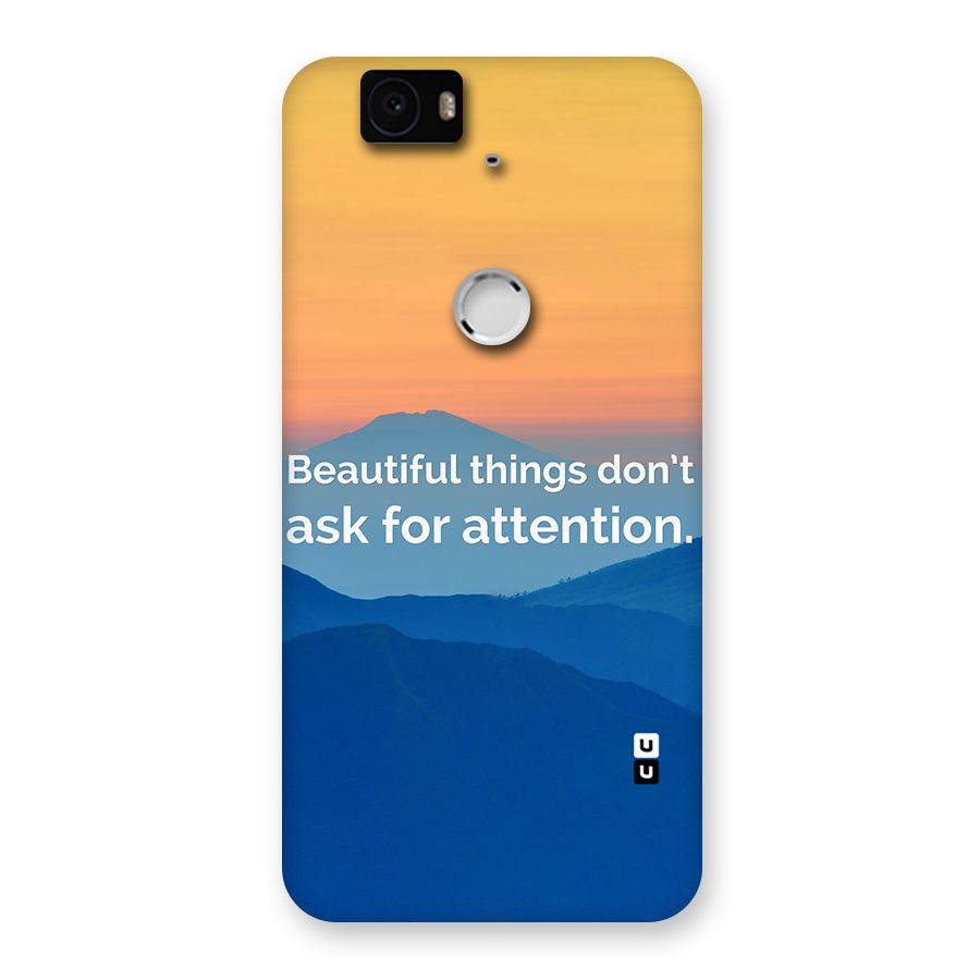 Beautiful Things Quote Back Case for Google Nexus-6P
