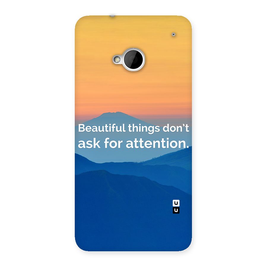 Beautiful Things Quote Back Case for HTC One M7