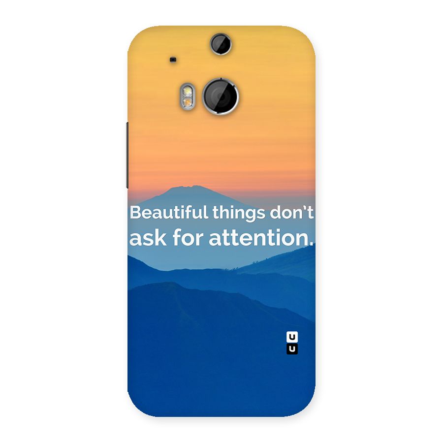 Beautiful Things Quote Back Case for HTC One M8