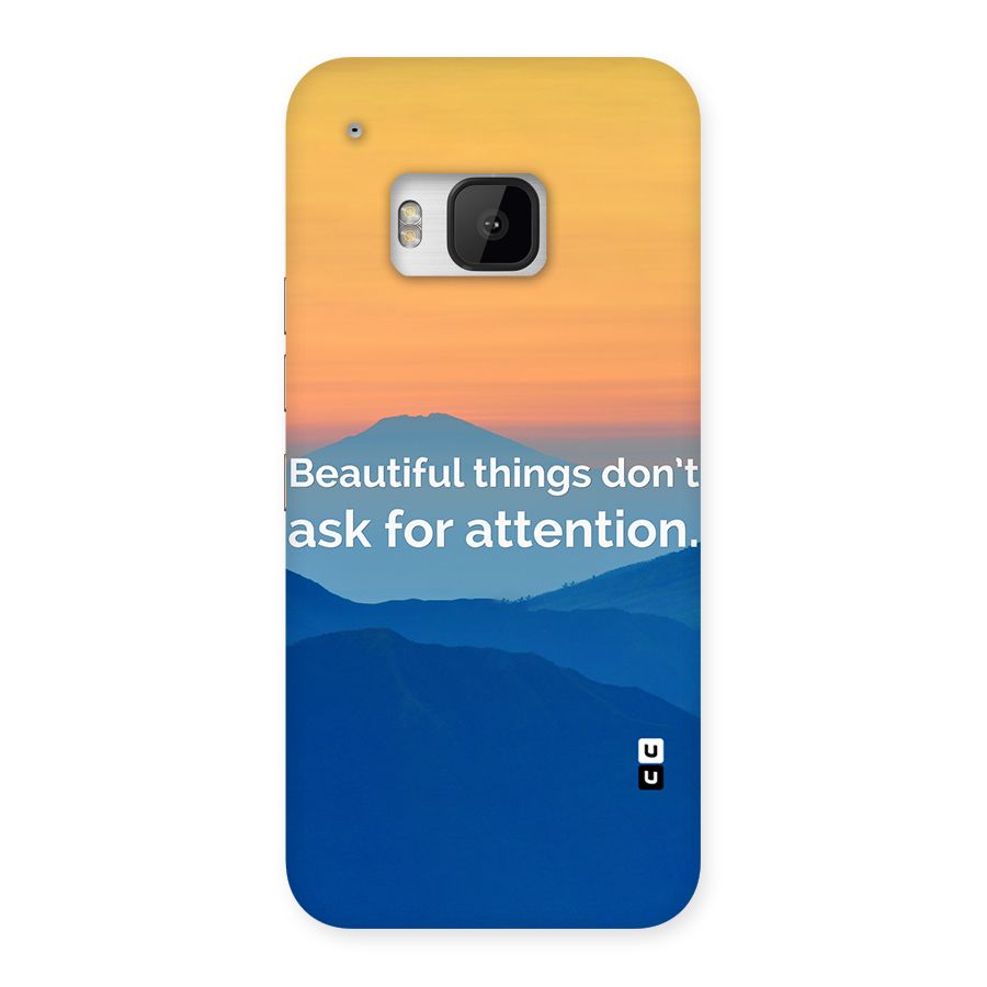 Beautiful Things Quote Back Case for HTC One M9