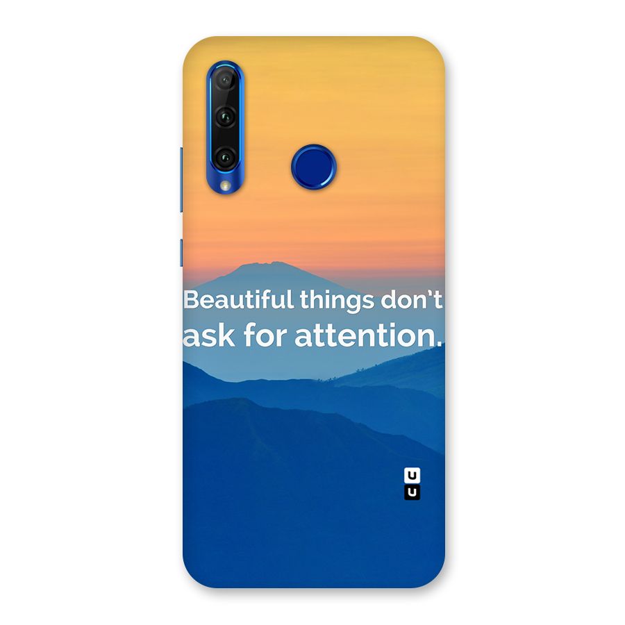Beautiful Things Quote Back Case for Honor 20i